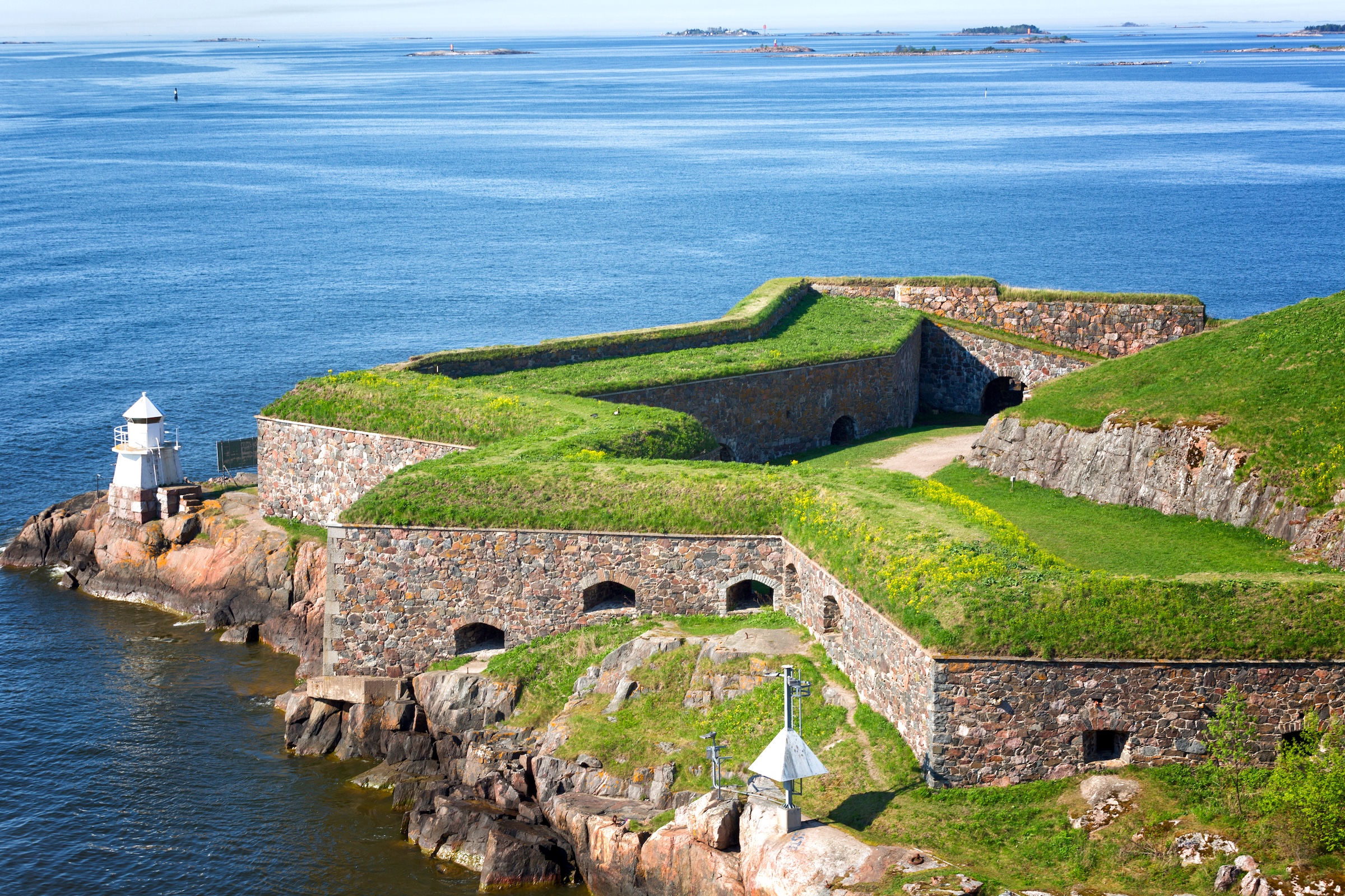 Suomenlinna sea fortress in the waters outside Helsinki